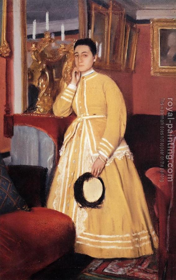 Edgar Degas : Portrait of Therese De Gas, The Artist Sister